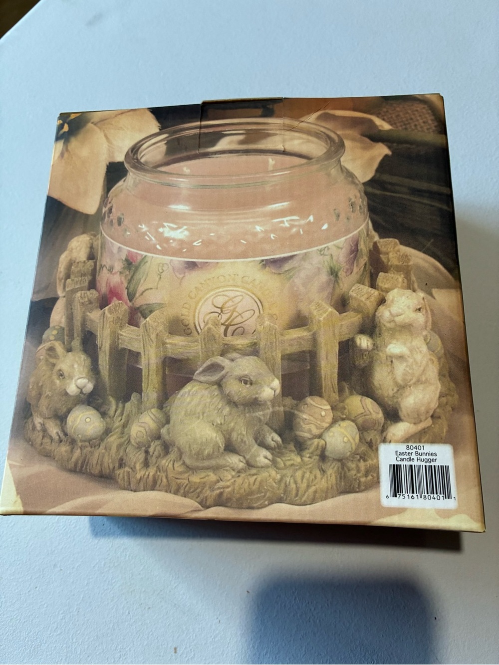Gold Canyon Easter Bunnies Candle Hugger/Holder NWT!